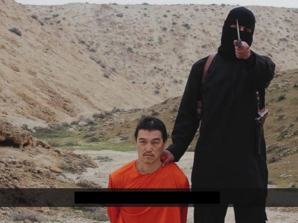 PHOTO: Video posted online Jan. 31, 2015 purports to show death of Japanese hostage Kenji Goto at the hands of an ISIS member.