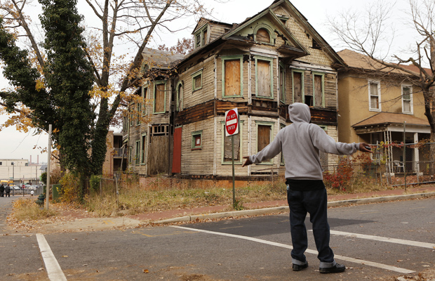 TWO WORLDS: The 8th Ward is the District’s poorest quarter. A third of the residents and nearly half of all children in the ward live in poverty. REUTERS/Kevin Lamarque
