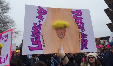 vaginasign_small Why Those Who Wear ‘P***yhats’ Will Help Re-Elect Trump Election  