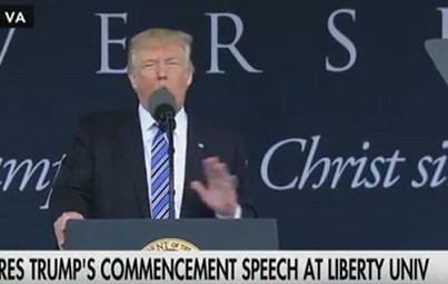 trumpliberty_small Trump urges Liberty graduates to 'never give up,' challenge status quo Trump  