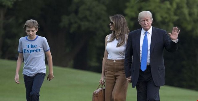 melaniaandbarron_small Melania and Barron Trump Move Into White House News  